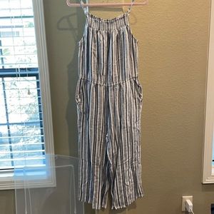 Striped Blue Jumpsuit